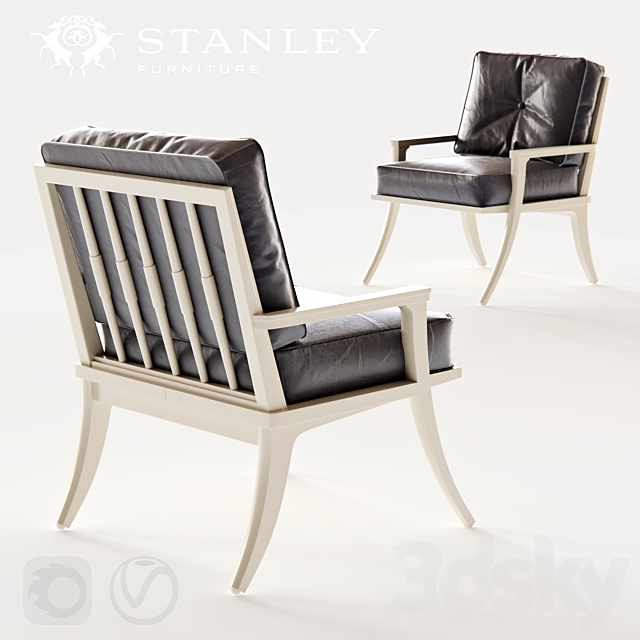 Stanley Furniture Crestaire-Lena Accent Chair 3DSMax File - thumbnail 2