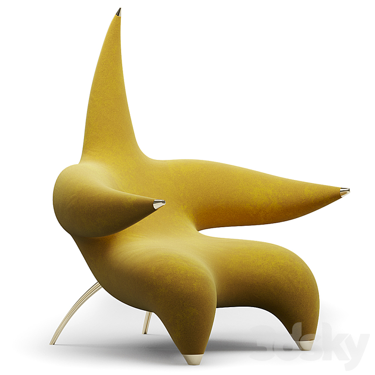 Star lounger 3DS Max - thumbnail 1