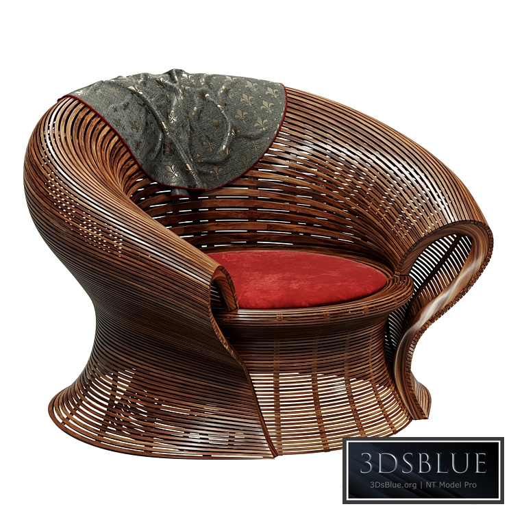 Steam 23 Walnut Steam bent Chair by Bae Se Hwa 3DS Max - thumbnail 3