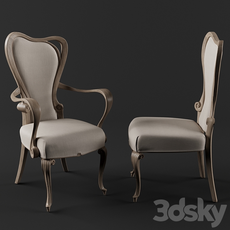 Stella Del Mobile CO145 Armchair 3DS Max - thumbnail 2