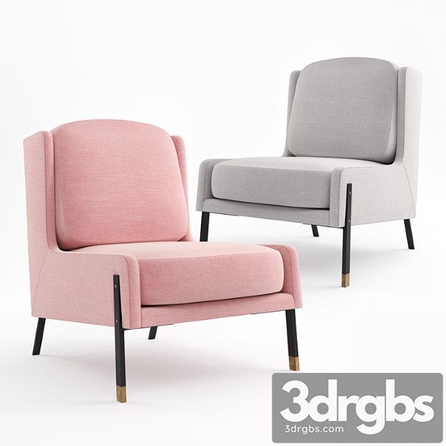 Stellar works – blink sofa one seater 3dsmax Download - thumbnail 1