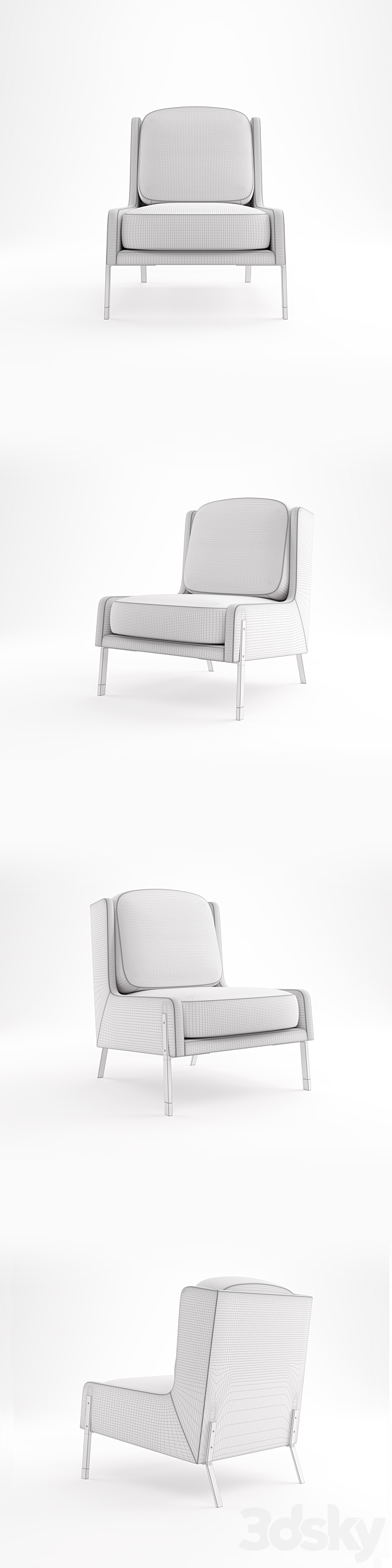 Stellar Works – Blink Sofa One Seater 3DSMax File - thumbnail 3