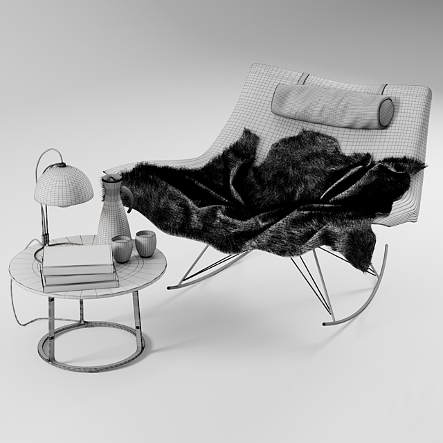 Stingray Chair 3ds Max - thumbnail 2