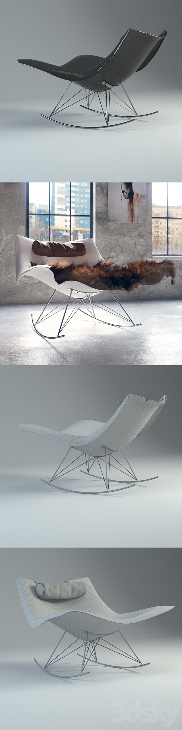 Stingray Chair 3ds Max - thumbnail 3