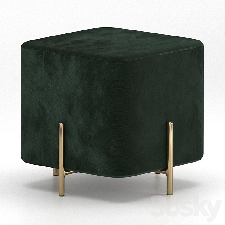 Stool Halmar CORNO 3DS Max - thumbnail 2