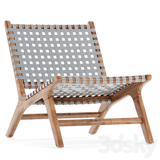 Strap Girona Outdoor Accent Chairs 3DSMax File - thumbnail 1