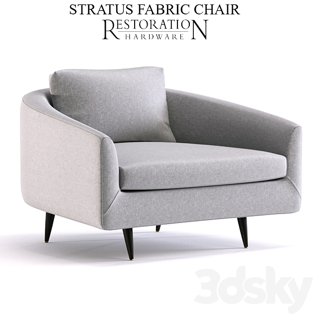 STRATUS FABRIC CHAIR 3ds Max - thumbnail 1