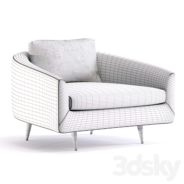 STRATUS FABRIC CHAIR 3ds Max - thumbnail 2