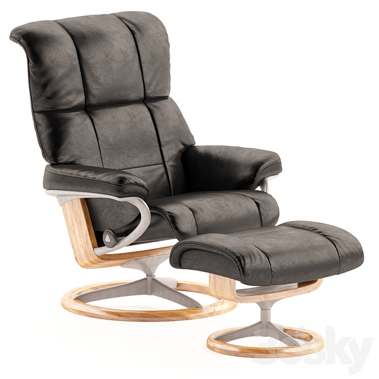 Stressless Mayfair Recliner 3DS Max - thumbnail 1