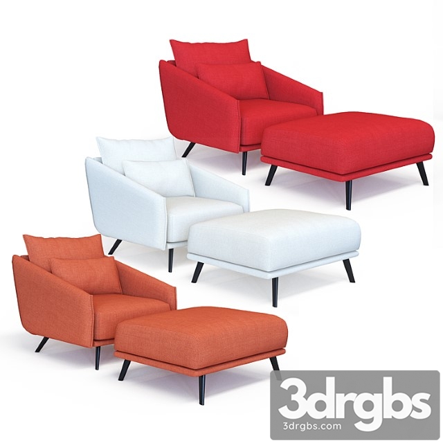 Stu Costura Armchair 3dsmax Download - thumbnail 1