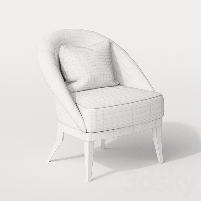 Stylematters Kim Lounge Chair 3ds Max - thumbnail 3