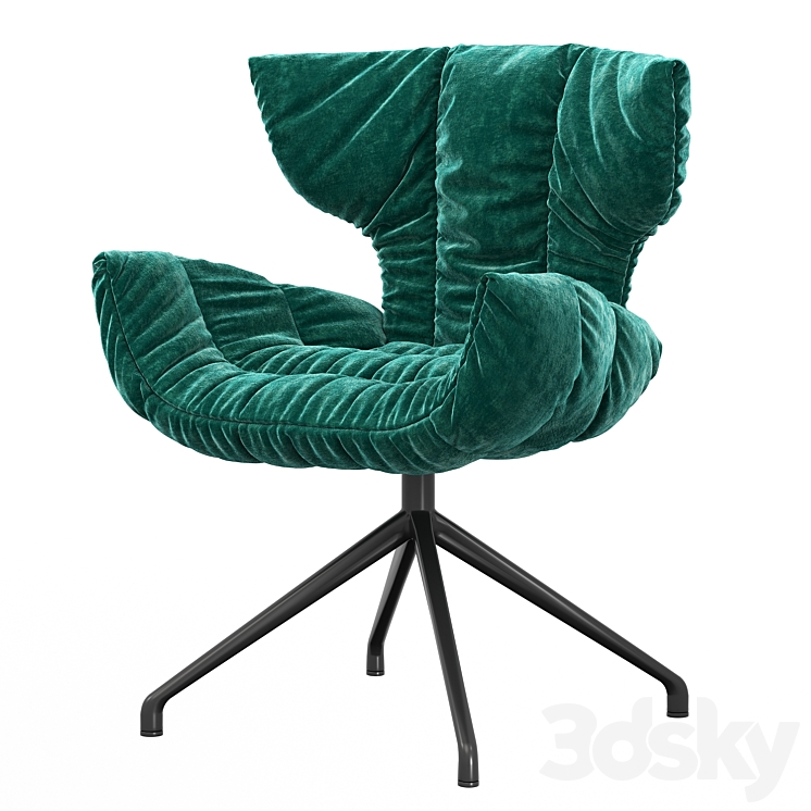 Stylish Italian modern Cassia B156 armchair from Bretz 3DS Max - thumbnail 2