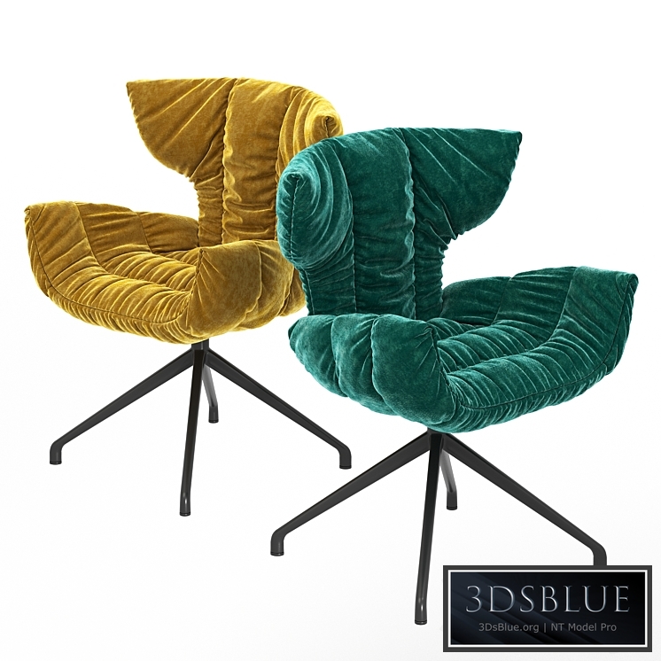 Stylish Italian modern Cassia B156 armchair from Bretz 3DS Max - thumbnail 3