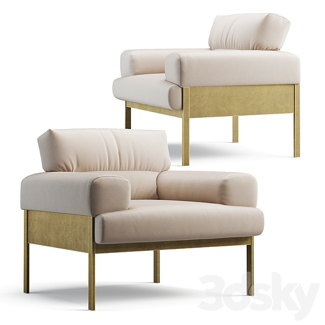 Suki armchair 3DSMax File - thumbnail 1