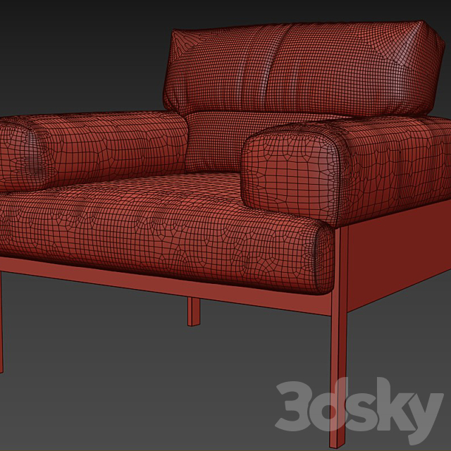 Suki armchair 3DSMax File - thumbnail 3