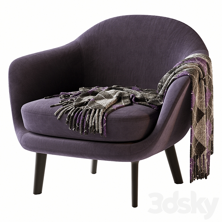 Sum Armchair 3DS Max Model - thumbnail 1