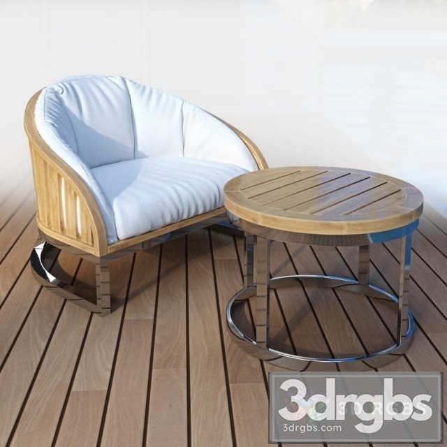 Sumit Furniture Outdoor Armchair 3dsmax Download - thumbnail 1