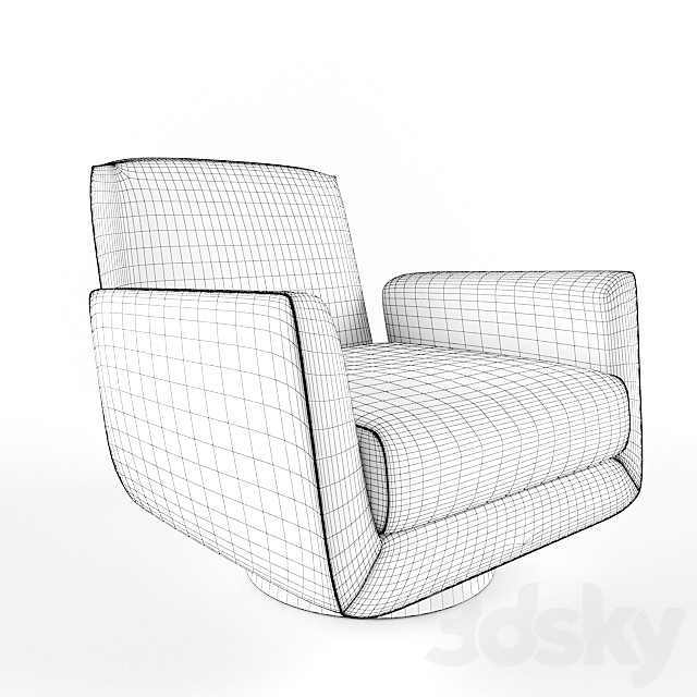 Supernova Return Swivel Chair 3DS Max Model - thumbnail 3