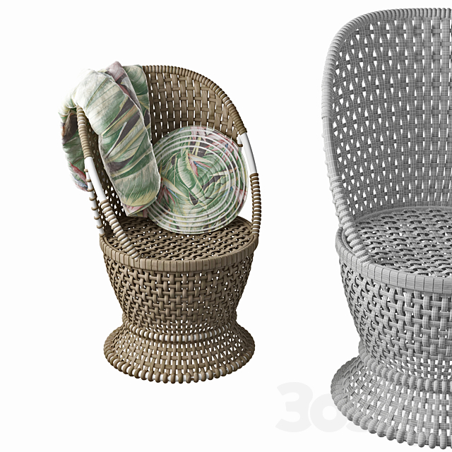 suspended chair 3dsMax Model - thumbnail 2