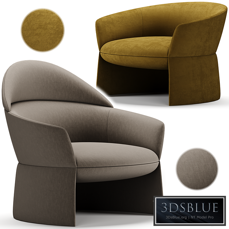 SWALE armchair – LaCividina 3DS Max - thumbnail 3