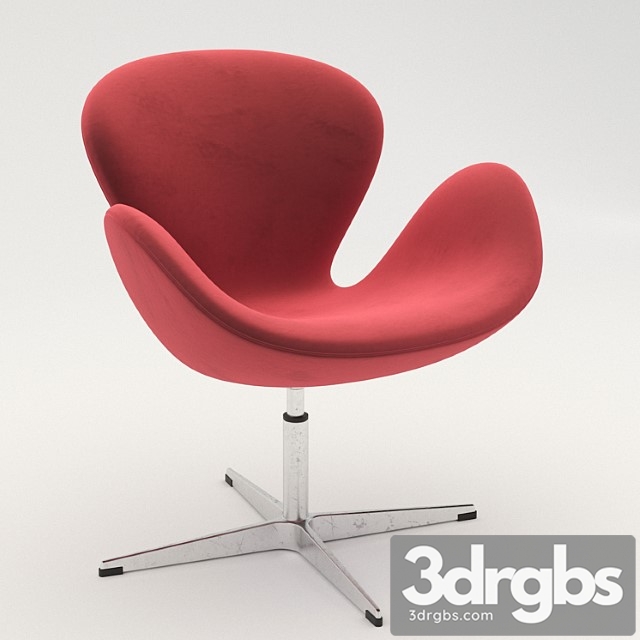 Swan Chair By Fritz Hansen 3dsmax Download - thumbnail 1