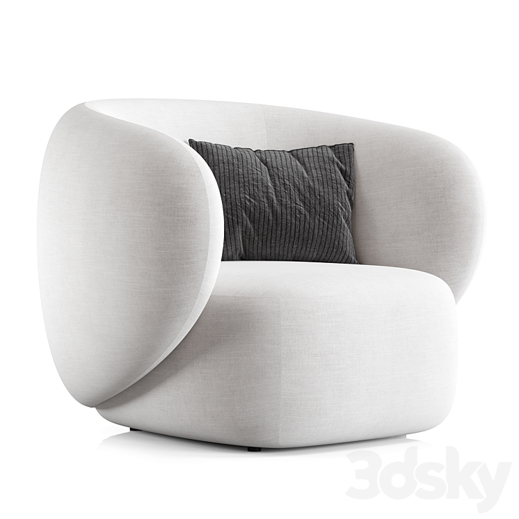 Swell Armchair By Grado Design 3DS Max - thumbnail 2