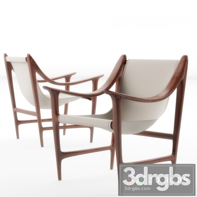 Swing Armchair Giorgetti 3dsmax Download - thumbnail 1