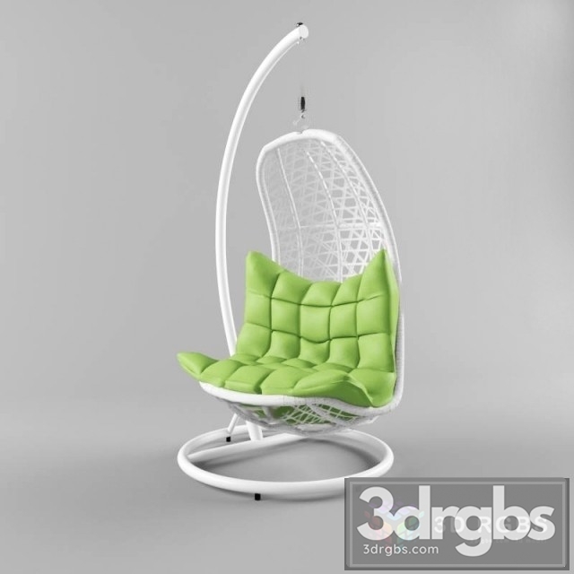 Swing Relaxation Chair White 3dsmax Download - thumbnail 1