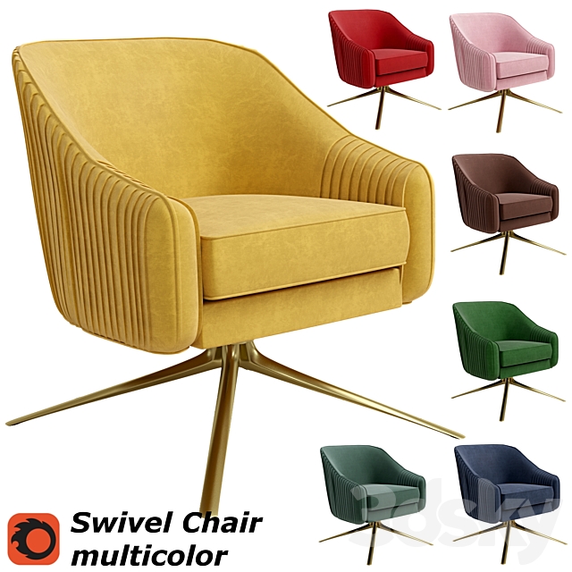 Swivel Chair 3DSMax File - thumbnail 1