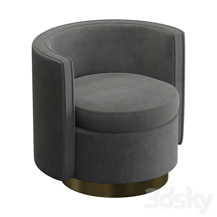 Swivel chair Amanda (Eichholtz) 3DS Max - thumbnail 1