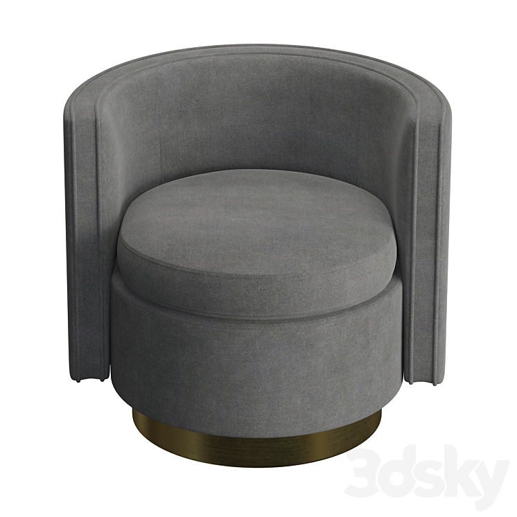 Swivel chair Amanda (Eichholtz) 3DS Max - thumbnail 2