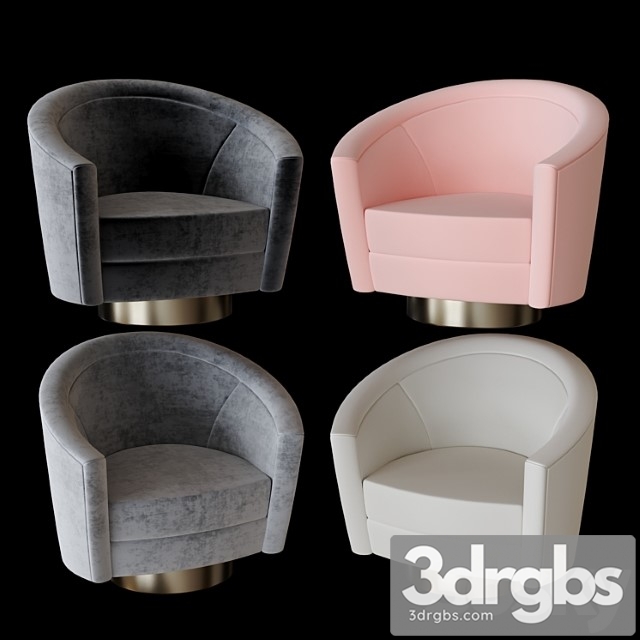 Swivel chair catene eichholtz 3dsmax Download - thumbnail 1