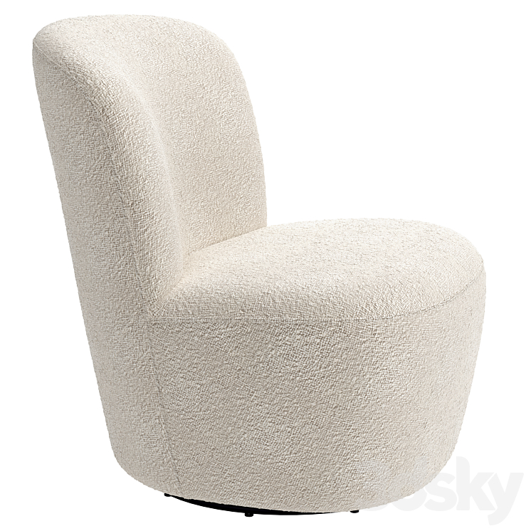 Swivel Chair Doria \/ Eichholtz 3DS Max - thumbnail 2