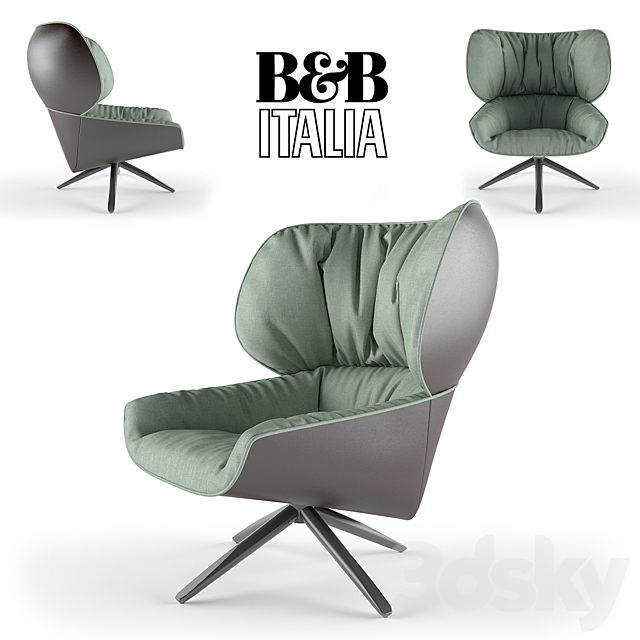 TABANO armchair – B&B Italia 3DSMax File - thumbnail 1