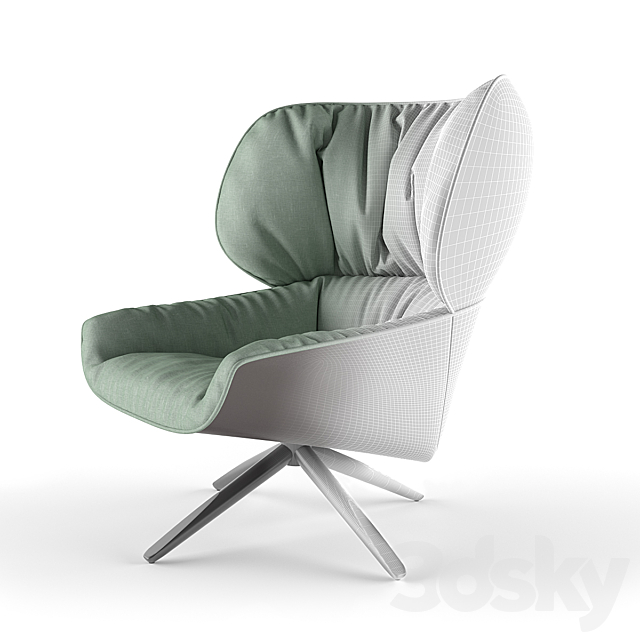 TABANO armchair – B&B Italia 3DSMax File - thumbnail 3