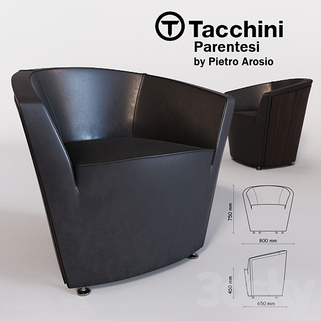 Tacchini _ Parentesi (Armchair) 3DSMax File - thumbnail 1