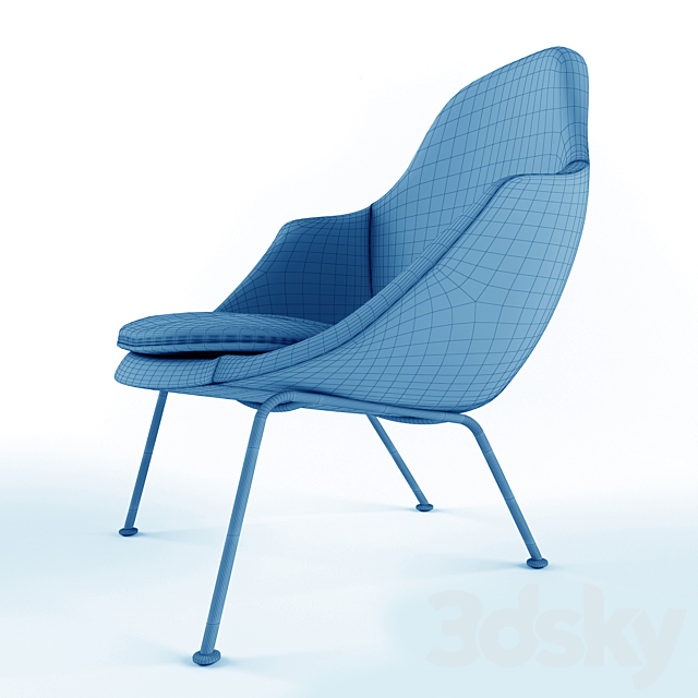 Tacchini Dot armchair 3DS Max Model - thumbnail 3