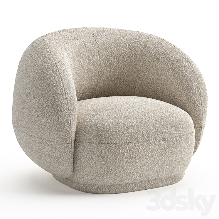 Tacchini Julep Armchair 3DS Max Model - thumbnail 1