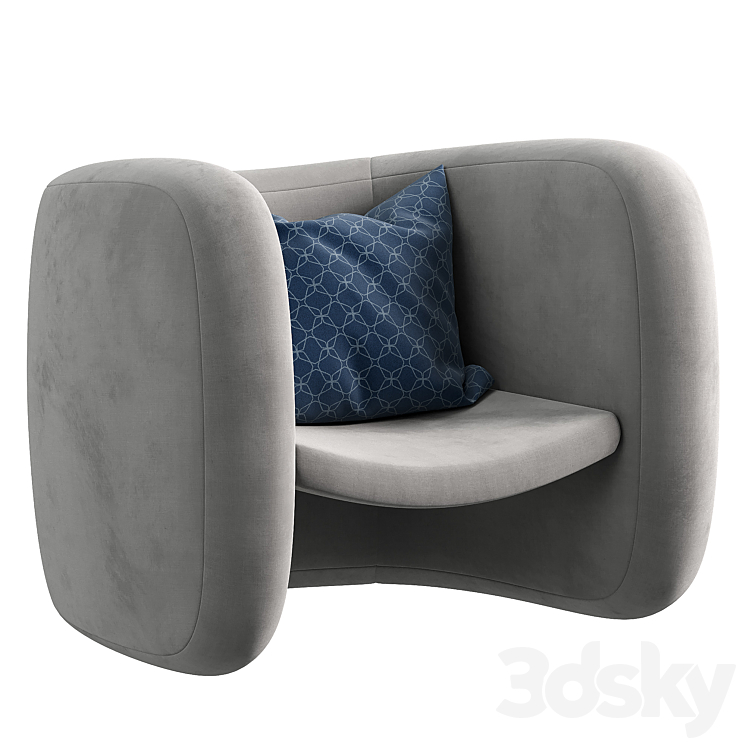 Tacchini Lagoa Armchair 3DS Max Model - thumbnail 1