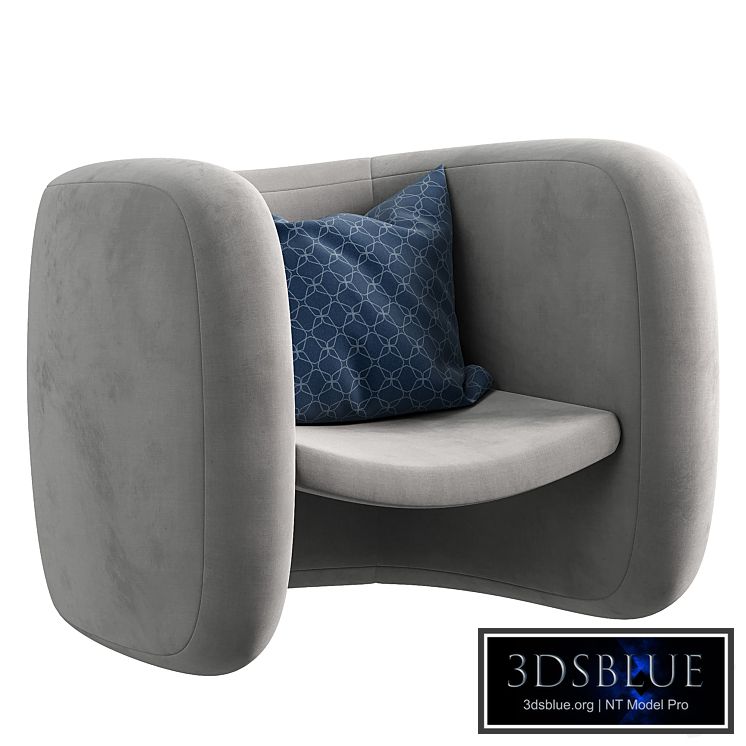 Tacchini Lagoa Armchair 3DS Max - thumbnail 3