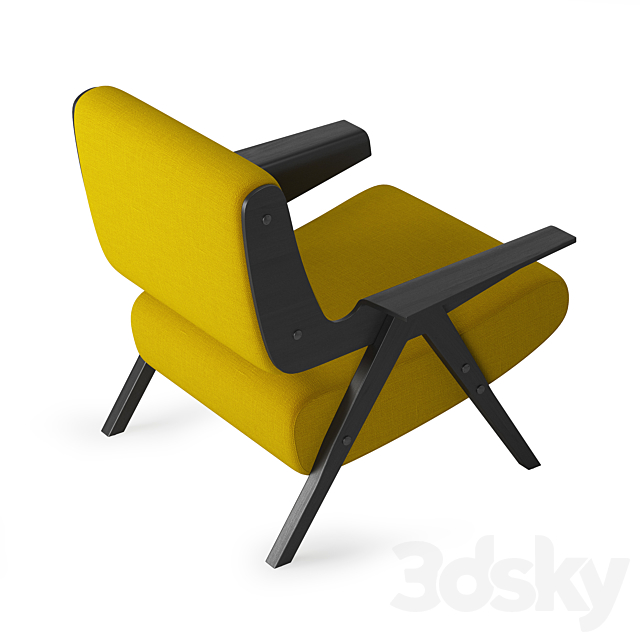 Tacchini Lina armchair 3ds Max - thumbnail 2