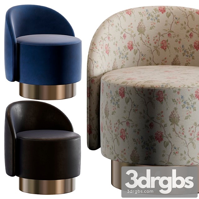 Tacchini Pastilles Small Armchair 3dsmax Download - thumbnail 1