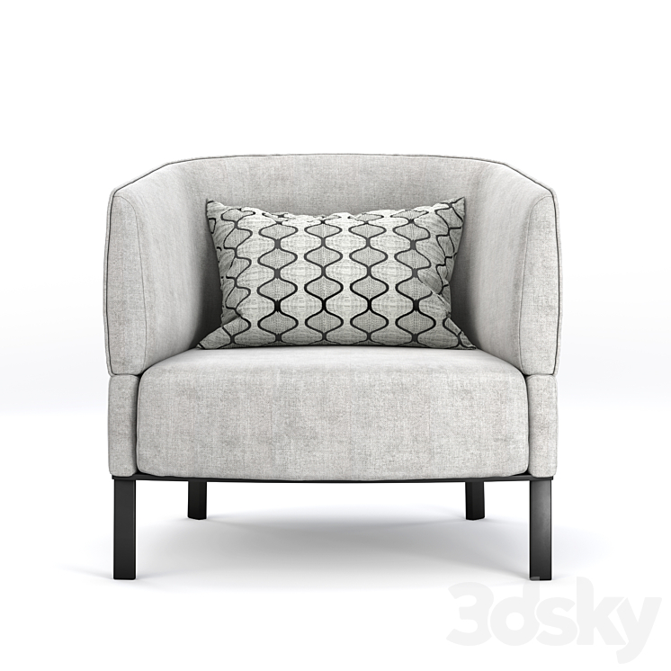 Talenti EDEN Garden armchair 3DS Max - thumbnail 2