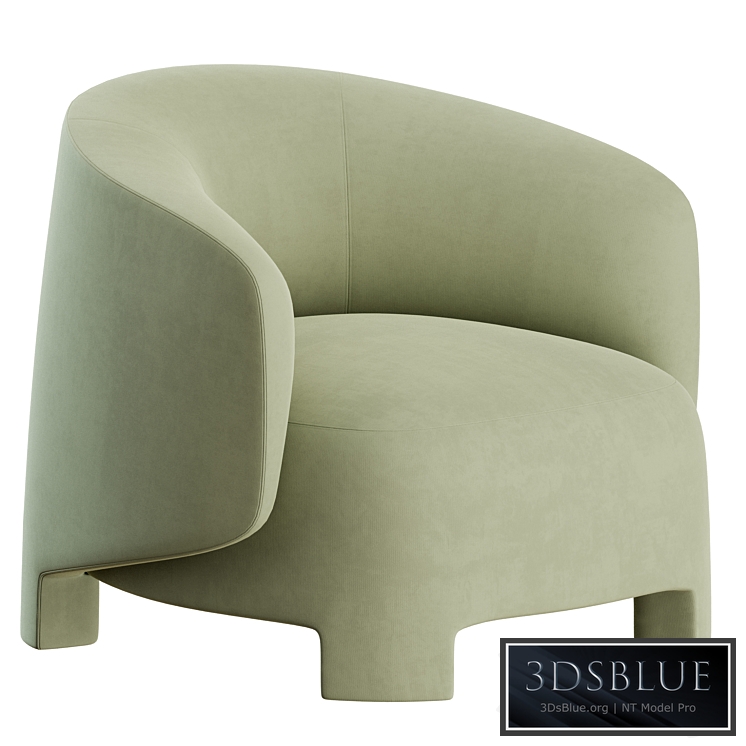 Taru armchair by ligne roset 3DS Max - thumbnail 3