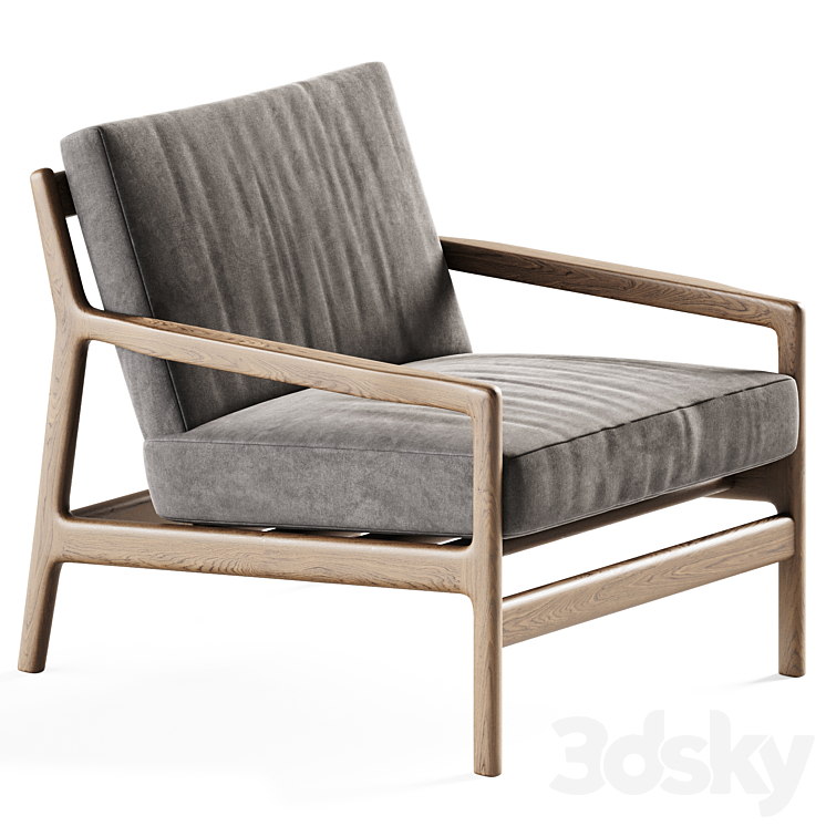 Teak Jack Outdoor Lounge Chair by Ethnicraft \/ Garden Chair 3DS Max - thumbnail 1