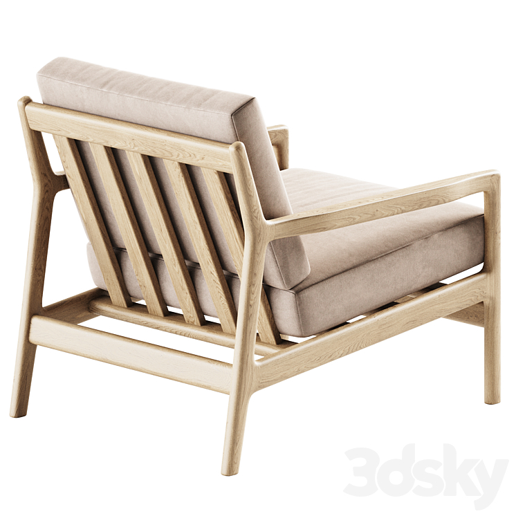 Teak Jack Outdoor Lounge Chair by Ethnicraft \/ Garden Chair 3DS Max - thumbnail 2