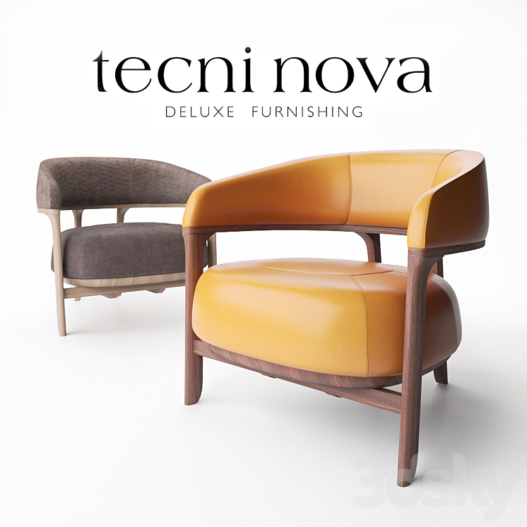 Tecni Nova – 1290 Armchair 3DS Max - thumbnail 1