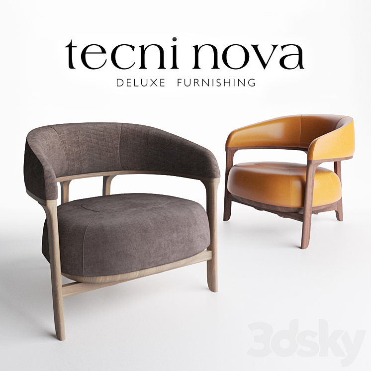 Tecni Nova – 1290 Armchair 3DS Max - thumbnail 2