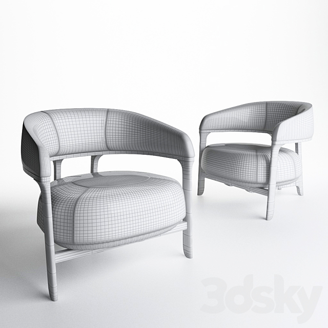 Tecni Nova – 1290 Armchair 3DSMax File - thumbnail 3