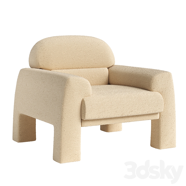 TEDD Armchair 3DS Max Model - thumbnail 1